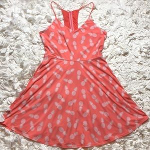 Pink Pineapple Summer Dress